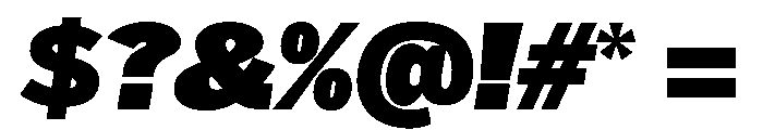 HEXFranklinv04 UltraItalic Instance 46090334 Font OTHER CHARS