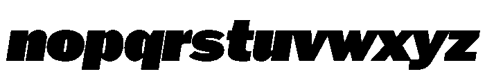 HEXFranklinv04 UltraItalic Instance 46090334 Font LOWERCASE