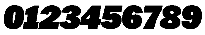 HEXFranklinv04 UltraItalic Instance Font OTHER CHARS