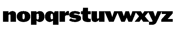 HEXFranklinv04 WideBlack Instance Font LOWERCASE