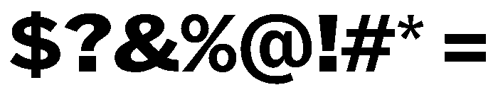 HEXFranklinv04 WideBold Instance Font OTHER CHARS