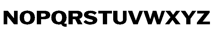 HEXFranklinv04 WideBold Instance Font UPPERCASE