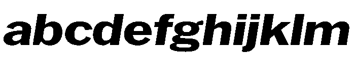 HEXFranklinv04 WideBoldItalic Instance FONT