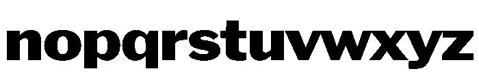 HEXFranklinv04 WideExtrabold Instance Font LOWERCASE
