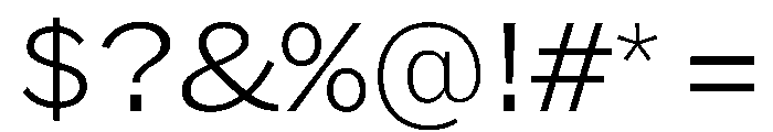 HEXFranklinv04 WideExtralight Instance Font OTHER CHARS