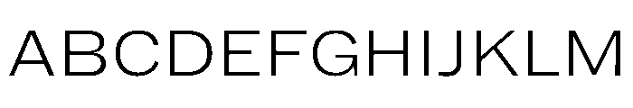 HEXFranklinv04 WideExtralight Instance Font UPPERCASE
