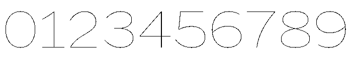 HEXFranklinv04 WideHairline Instance Font OTHER CHARS