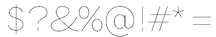 HEXFranklinv04 WideHairline Instance Font OTHER CHARS