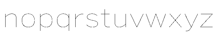 HEXFranklinv04 WideHairline Instance Font LOWERCASE
