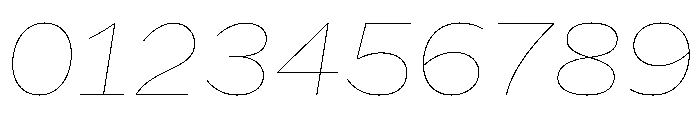 HEXFranklinv04 WideHairlineItalic Instance Font OTHER CHARS