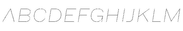 HEXFranklinv04 WideHairlineItalic Instance Font UPPERCASE