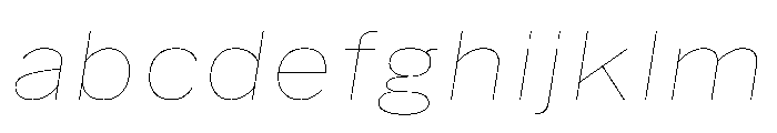 HEXFranklinv04 WideHairlineItalic Instance FONT