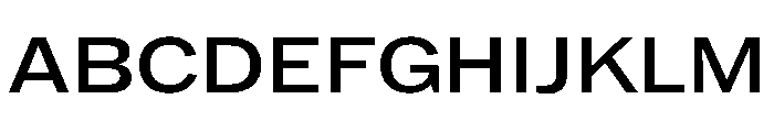HEXFranklinv04 WideRegular Instance Font UPPERCASE