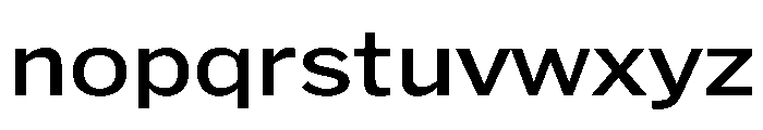 HEXFranklinv04 WideRegular Instance Font LOWERCASE