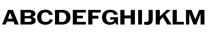 HEXFranklinv04 WideSemibold Instance Font UPPERCASE