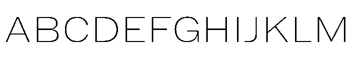 HEXFranklinv04 WideThin Instance Font UPPERCASE