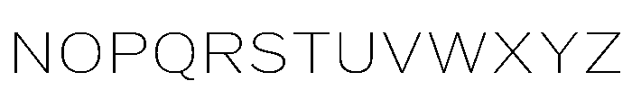 HEXFranklinv04 WideThin Instance Font UPPERCASE