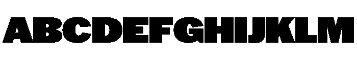HEXFranklinv04 WideUltra Instance Font UPPERCASE
