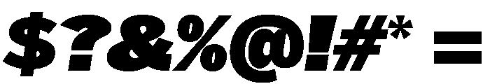 HEXFranklinv04 WideUltraItalic Instance Font OTHER CHARS