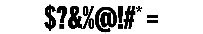 HEXFranklinv04 XCondensedBlack Instance Font OTHER CHARS