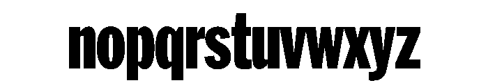 HEXFranklinv04 XCondensedBlack Instance Font LOWERCASE