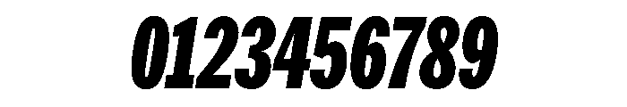 HEXFranklinv04 XCondensedBlackItalic Instance Font OTHER CHARS