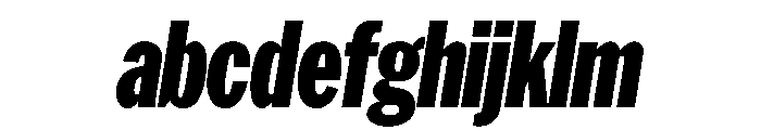 HEXFranklinv04 XCondensedBlackItalic Instance FONT