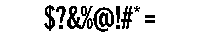 HEXFranklinv04 XCondensedBold Instance Font OTHER CHARS