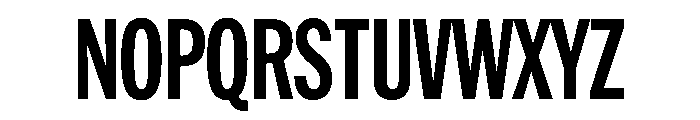HEXFranklinv04 XCondensedBold Instance Font UPPERCASE