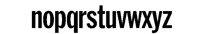HEXFranklinv04 XCondensedBold Instance Font LOWERCASE