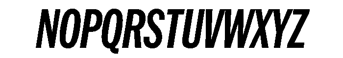 HEXFranklinv04 XCondensedBoldItalic Instance Font UPPERCASE