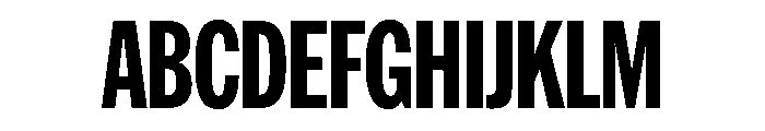 HEXFranklinv04 XCondensedExtrabold Instance Font UPPERCASE