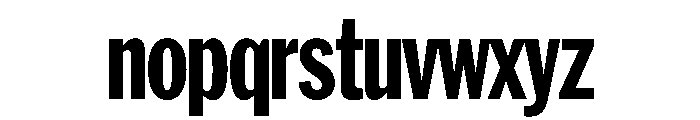 HEXFranklinv04 XCondensedExtrabold Instance Font LOWERCASE