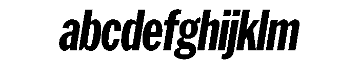 HEXFranklinv04 XCondensedExtraboldItalic Instance FONT