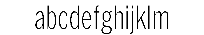 HEXFranklinv04 XCondensedExtralight Instance FONT