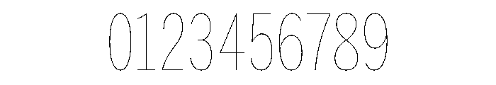 HEXFranklinv04 XCondensedHairline Instance Font OTHER CHARS