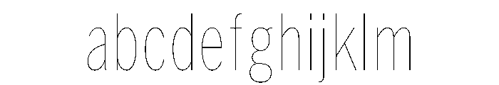 HEXFranklinv04 XCondensedHairline Instance FONT