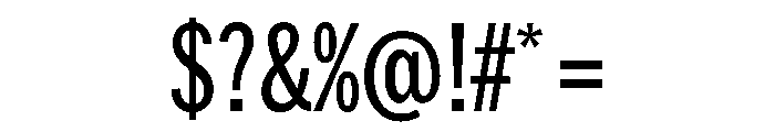 HEXFranklinv04 XCondensedMedium Instance Font OTHER CHARS