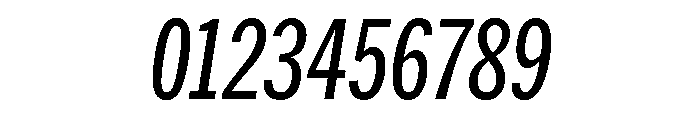 HEXFranklinv04 XCondensedMediumItalic Instance Font OTHER CHARS