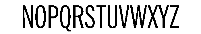 HEXFranklinv04 XCondensedRegular Instance Font UPPERCASE