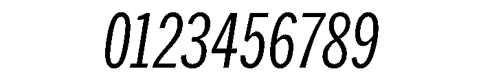HEXFranklinv04 XCondensedRegularItalic Instance Font OTHER CHARS