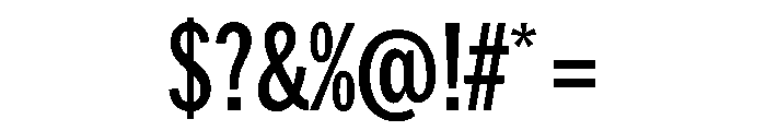 HEXFranklinv04 XCondensedSemibold Instance Font OTHER CHARS