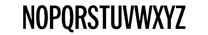 HEXFranklinv04 XCondensedSemibold Instance Font UPPERCASE
