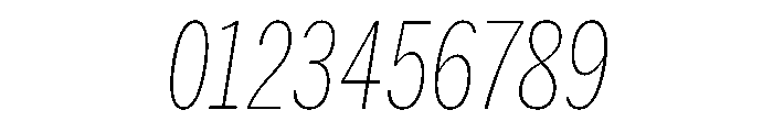 HEXFranklinv04 XCondensedThinItalic Instance Font OTHER CHARS