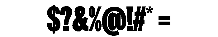 HEXFranklinv04 XCondensedUltra Instance Font OTHER CHARS