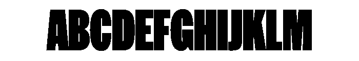 HEXFranklinv04 XCondensedUltra Instance Font UPPERCASE