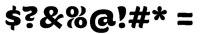 HeganteDisplay Bold Instance Font OTHER CHARS