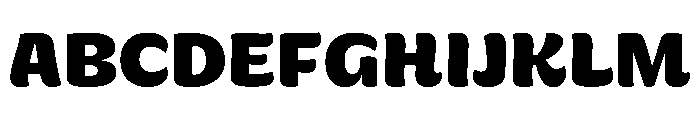 HeganteDisplay Bold Instance Font UPPERCASE