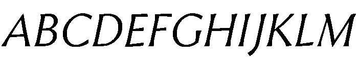 Heliotrope3Italic Font UPPERCASE
