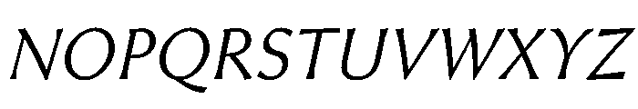 Heliotrope3Italic Font UPPERCASE